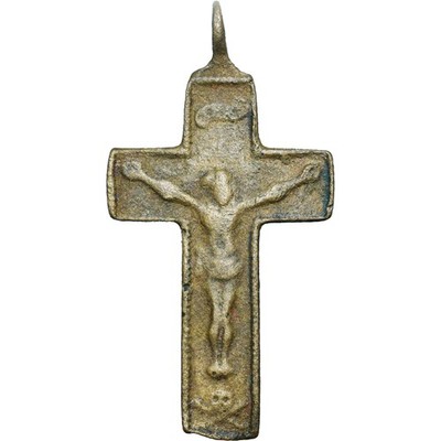 1700s ARMA CHRISTI RELIGIOUS CRUCIFIX OLD 18TH CENTURY CROSS 5g.