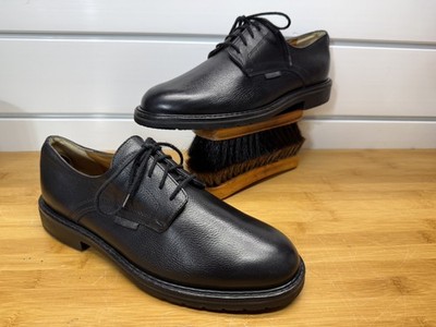 Mephisto Marlon Men s Black Leather Derby Shoes US 9 EU 8.5 Soft-Air Rubber Sole
