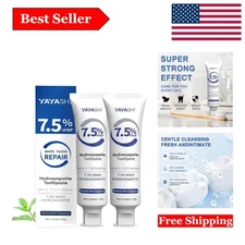 YAYASHI 2-Pack Hydroxyapatite Toothpaste – Enamel & Strengthen, Gentle Mint