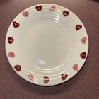 Fiesta Candy Hearts Luncheon Plate 9” in White Fiestaware Valentines