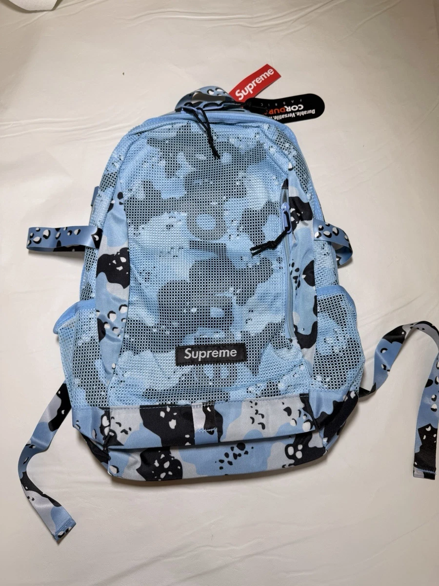 バッグ Supreme 20SS Backpack \"Camo Blue\" Authentic Brand New Supreme Cordura Blue Chocolate Chip Camo