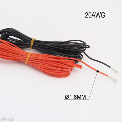 2M/6.6ft 20AWG Flexible Soft Silicone Wire Tin Copper RC Electronic Cable R+B