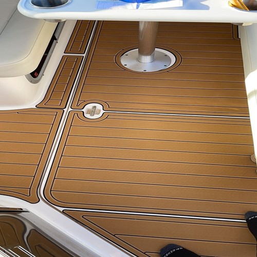 Chaparral 300 2003 Signature plataforma de natación cabina bote espuma EVA almohadilla de piso de teca - Imagen 15 de 24
