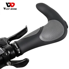 WEST BIKING Bike Grips Ergonomic Lock-on Bicycle Handlebar Bar Ends Plugs a Pair