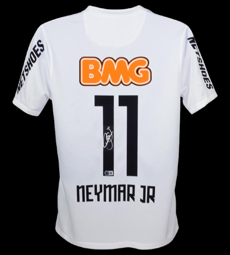 Neymar Jr 11 Maglia Autografata Santos 2012 2013 Jersey Signed