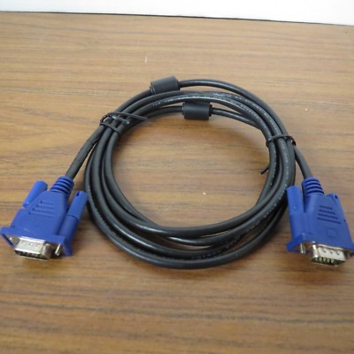 + 5FT 5' FT SVGA VGA Monitor Cable Male To Male M M for Computer TV 15 pin