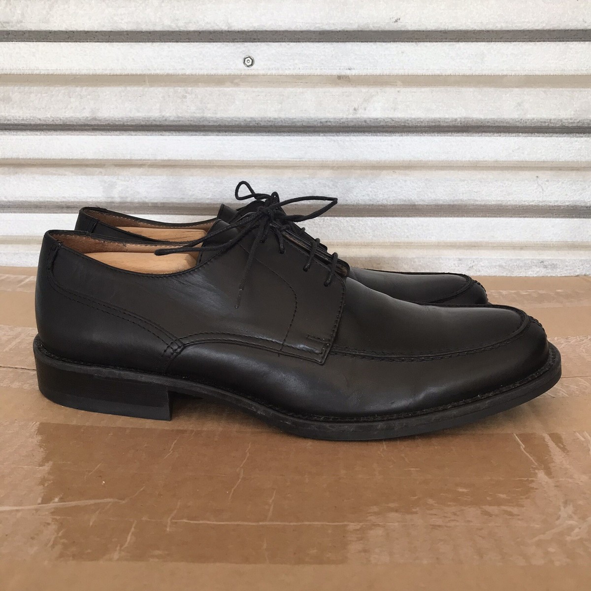 Johnston&Murphy Italy Black Mens Dress Shoes Size 10 Johnston & Murphy Larkin Plain Toe Men main image 4