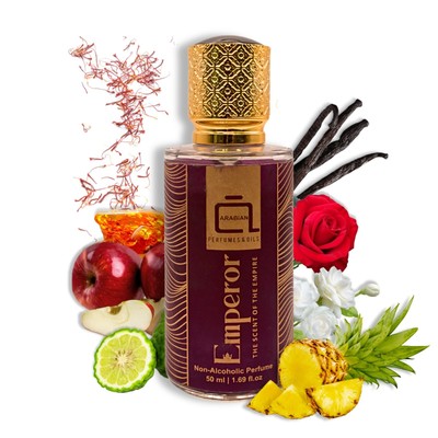 Arabian Perfumes & Oils Emperor Alcohol Free Oil Based Perfume for Men 16.9FlOz.