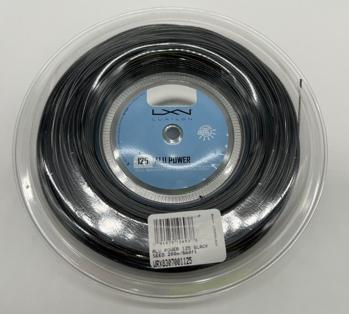 Luxilon ALU Power 125 Tennis Reel String - Black (WRX8307001125) for ...