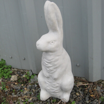 Cast Stone Cement Jack Rabbit Hare Cement Outdoor Garden Statue 