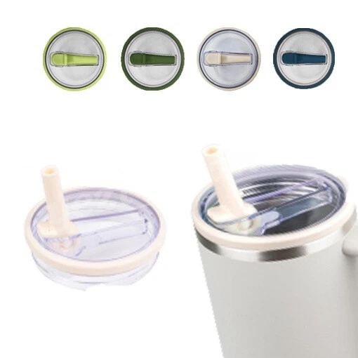 Tumbler Flip Straw Lid for 40oz Stanley Lid Reusable Tumbler Cover Straw Lid