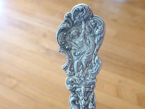 1888 Versailles Sterling Silver Dessert Oval Soup Spoon 7 1/8" Monogram ASB - Picture 2 of 4