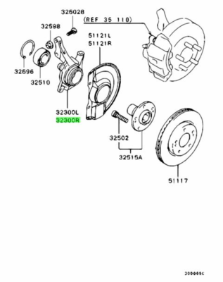 送料2 Mitsubishi Airtrek KNUCKLE RH MR491326 Genuine JDM OEM | eBay