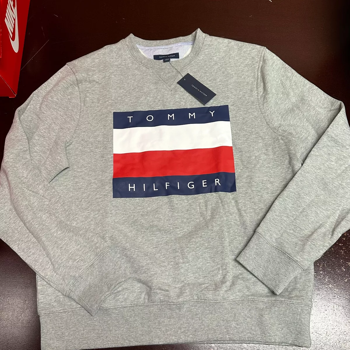 Tommy hilfiger top grey sweatshirt mens