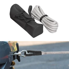 1"x30' Long Recovery Rope 9.14m/30ft Tow Rope with Handbag Grey