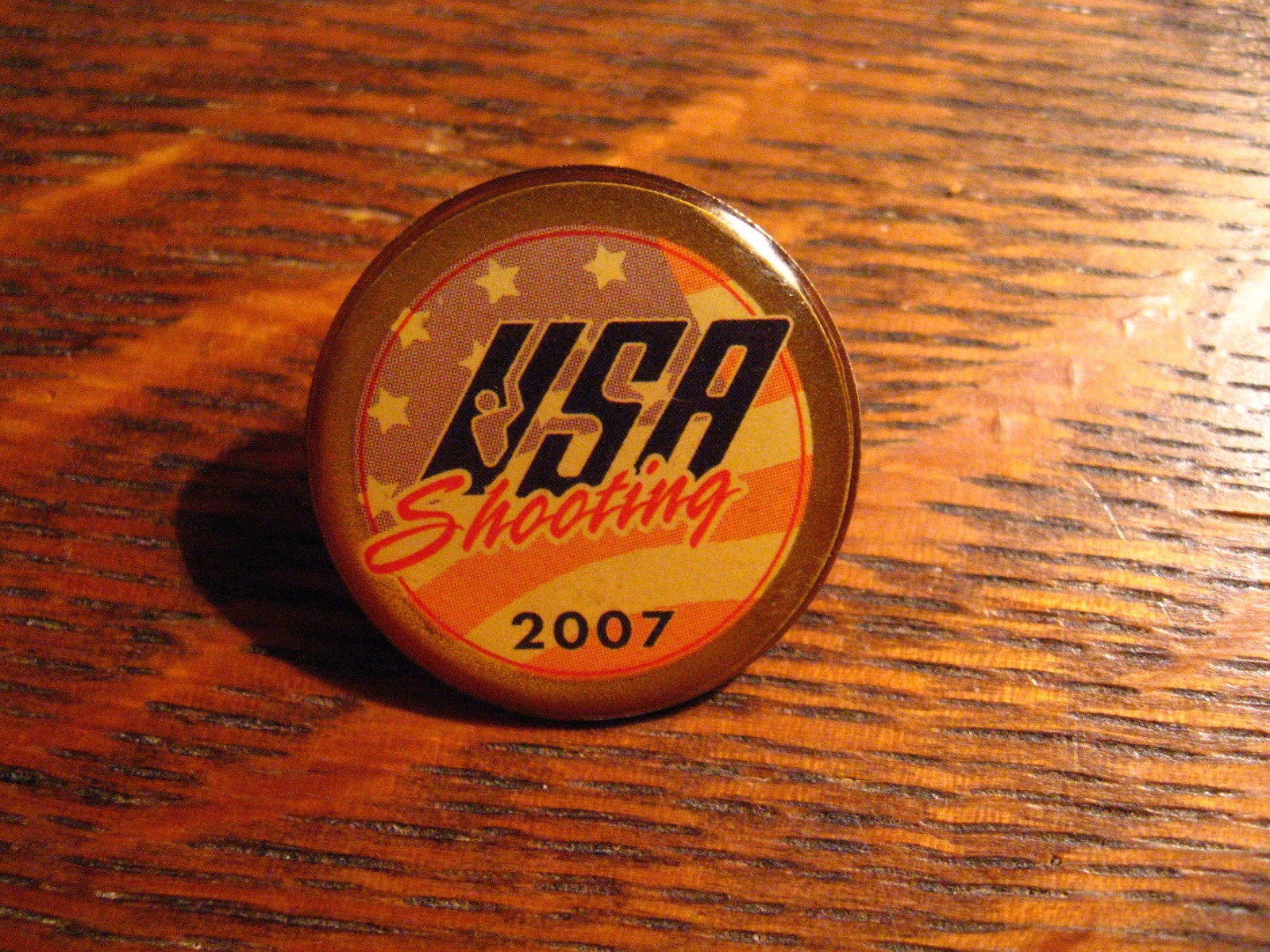 USA Shooting Lapel Pin 2007 Rifle Gun Marksman Shotgun Championship