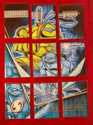 LEONARDO 9Card PUZZLE #F Fleer Teenage Mutant Ninja Turtles The