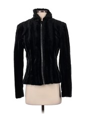 Giancarlo Ferrari Women Black Faux Fur Jacket 4