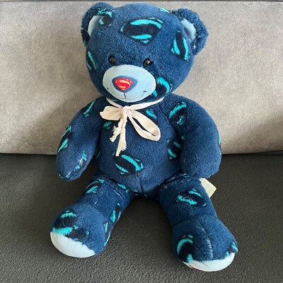 Build a Bear Teddy Bär BAB Superman Man of Steel Superhero Plüschtier Stofftier