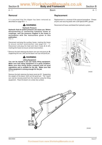 Manual de servicio JCB 1CX 208S | CD O USB enviado por correo - Imagen 3 de 7