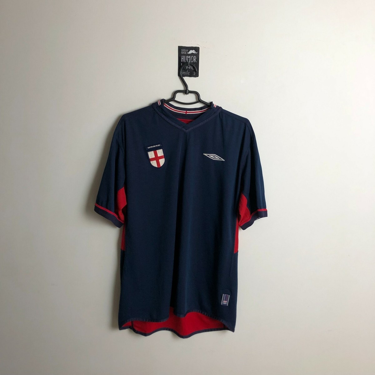 England Team Jersey Double Sided Away football shirt 2002 - 2004