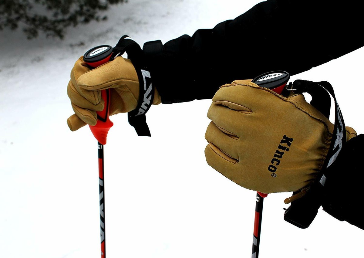 Kinco 901 Men's Pigskin Leather Ski Glove Heatkeep Thermal Lining