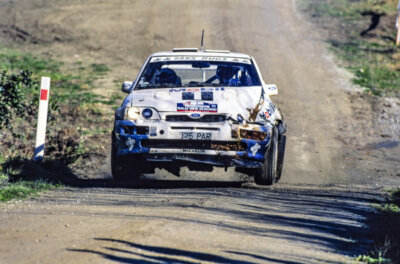 Ari Vatanen Fabrizia Pons Ford Escort Cosworth WRC Rally Car 1994 Old Photo 2