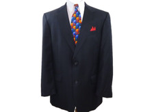 Hart Schaffner Marx Gold Trumpeter Check Blazer Jacket Sport Coat 44 L USA EUC