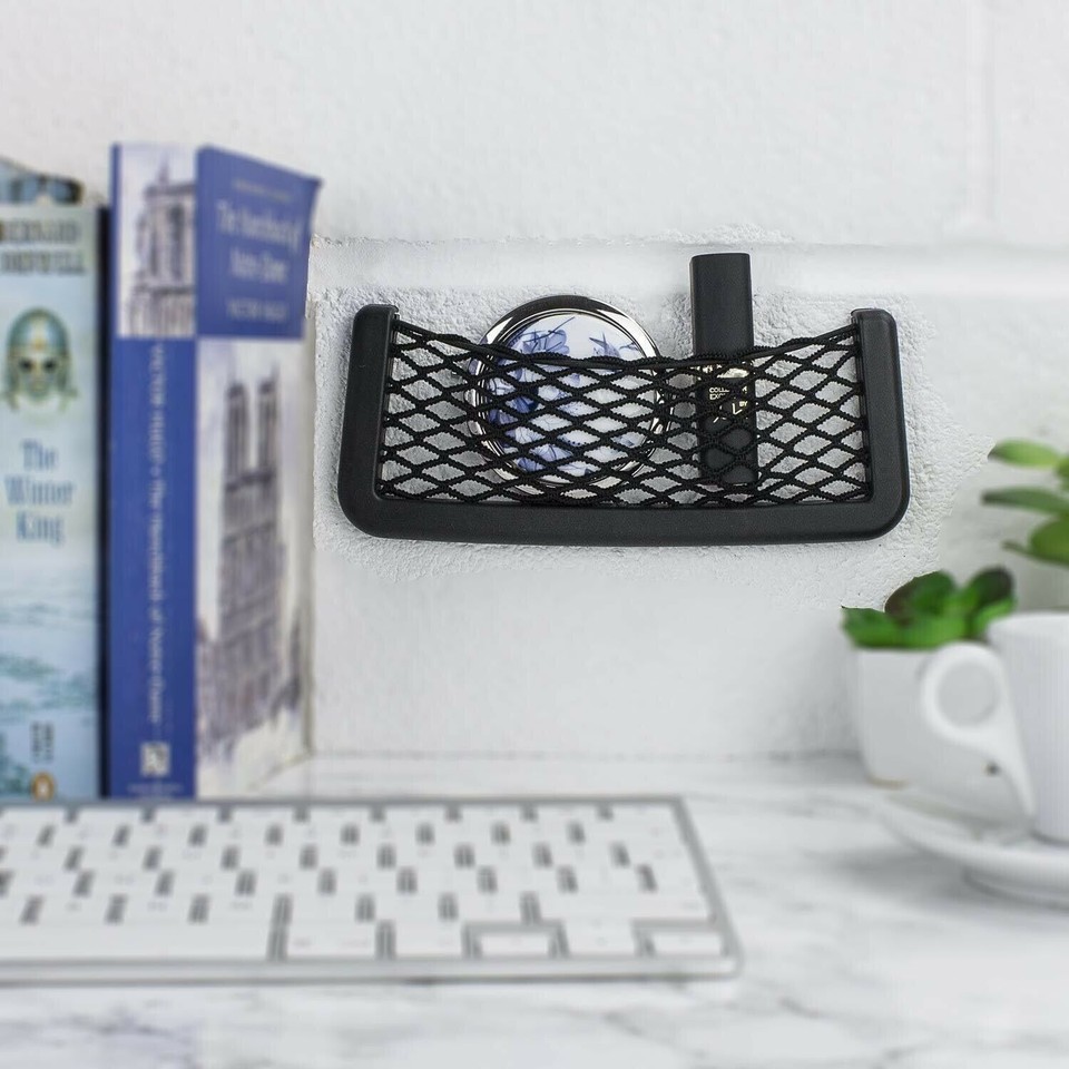 2pcs Universal Car Seat Side Back Net Mesh Storage Bag Holder Pocket Organizer E - Foto 7