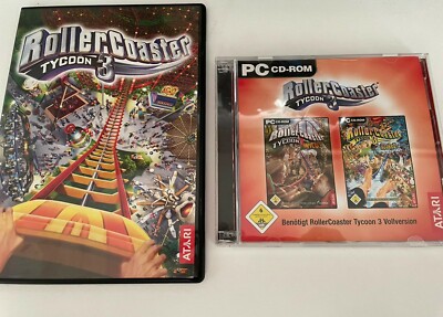 RollerCoaster Tycoon 3 + Wild und Soaked (PC, 2004) Super Zustand