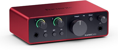 FOCUSRITE SCARLETT SOLO (4th Gen) INTERFACCIA AUDIO USB 1 IN 2 OUT