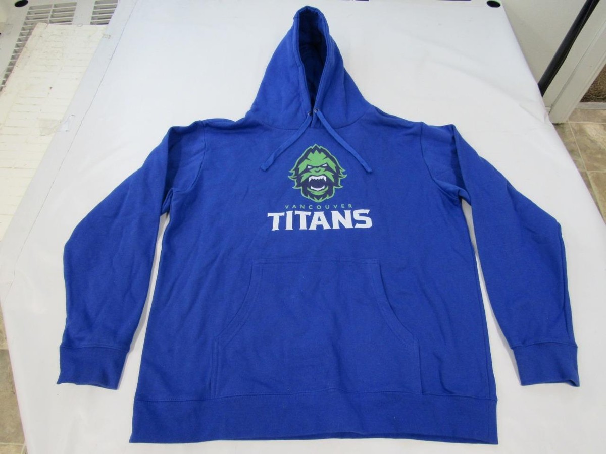 New Vancouver Titans Hockey Mens Size XL XLarge Blue Hoodie