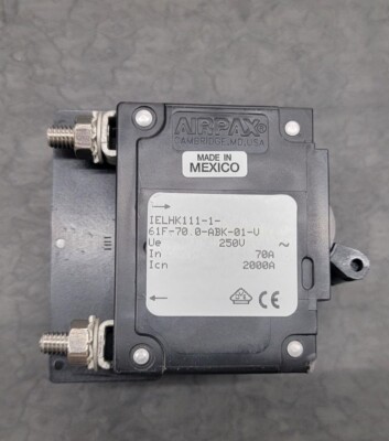 New-open box, Sensata, IELHK111-1-61F-70.0-ABK-01-V, CIR BRKR MAG-HYDR LEVER 70A