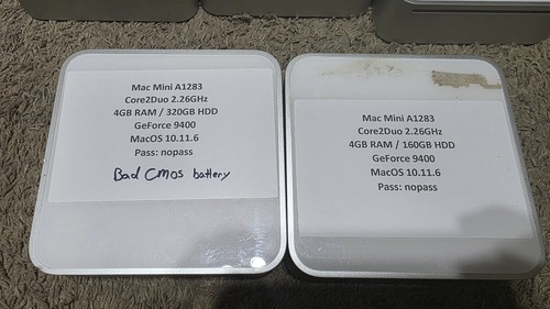 11 x Apple Mac Mini3,1 2009 Core 2 Duo - 2.26GHz - 2.53GHz - 4GB - 10.11.6 READ - Picture 5 of 8