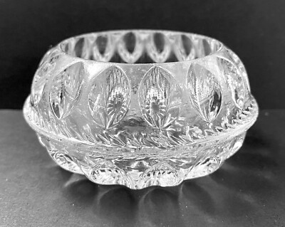 Heisey #1220 Punty Band Crystal Clear Master Ind. Table Salt Vintage 1897 - 1909