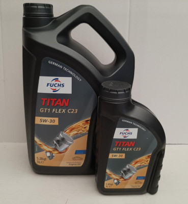 7,47 /l Fuchs Titan GT1 Flex C23 5W-30 6 L Motorenöl ACEA C2 / C3 MB BMW Opel VW