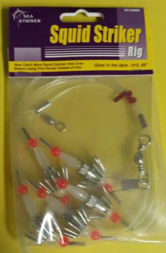 Sea Striker Squid Striker Rig Glow #10 65" Fishing SC-00850 Saltwater