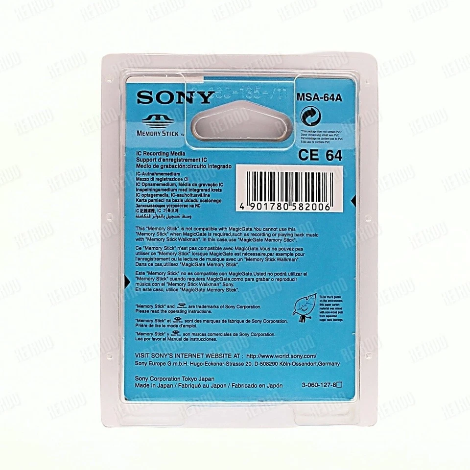 Sony MemoryStick 64MB New Sealed MS Phones/Cameras/Camcorders Purple MSA-64A - Image 2 of 2