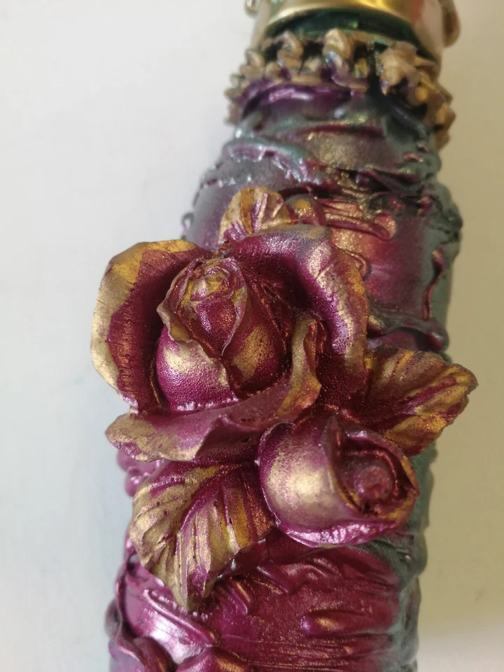 muñeca de arte artista roble original firmada marioneta accesorios casa hogar flores torre Foto 3 de 4