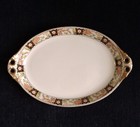 Antique Vintage Canonsburg Pottery Serving Platter Tray 13" With Side Handles