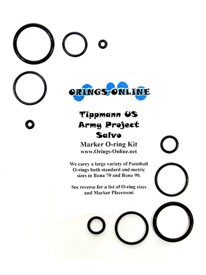 ORINGS-ONLINE Tippmann US Army Project Salvo Paintball Marker O-ring Oring Kit x 4 rebuilds