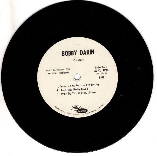 Bobby Darin - Bobby Darin Presents  7" 33  EP - Image 4 of 4