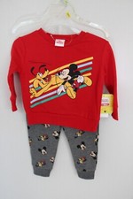 Disney Mickey Mouse 2-Piece Outfit NEW w tags SIZE: 12 MONTHS pants sweatshirt