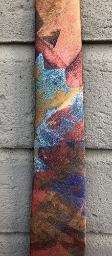 Mc Gregor Turquoise Blue Orange Gold Purple High Sheen Tie L56" W3 1/2" EUC - Picture 5 of 10