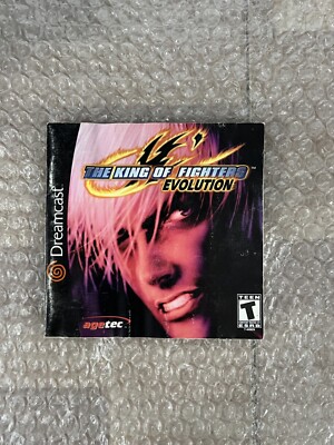King of Fighters: Evolution Sega Dreamcast 2000 Instruction Insert Manual Only