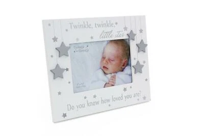 Twinkle Little Star Baby Photo Frame 5x3.5inch Photo - Christening Baby Gift