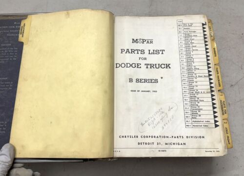 1949-53 MoPar Truck Parts Book Catalog Power Wagon Job Rated 50 51 52 - Picture 2 of 6