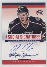 2013-14 Panini Titanium Social Signatures Ryan Johansen #SS-RJ Auto 4rn