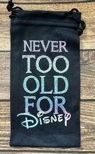 Soft Eye Sunglasses Accessory Pouch Pull Top Portable Never Too Old For Disney