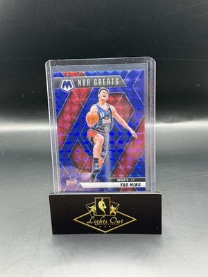 2024-25 Panini Mosaic Yao Ming #294 NBA Greats Blue Mosaic #167/199 Rockets HOF